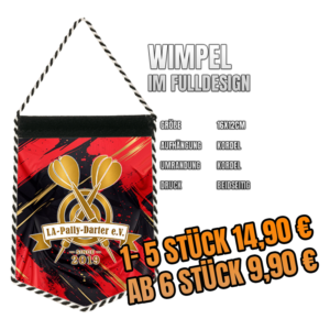 Wimpel 16x12cm