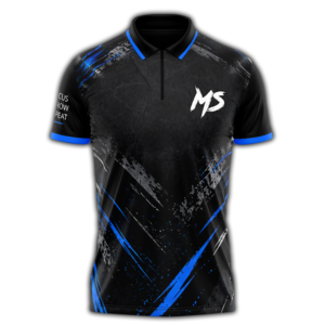 Polo mit Reissverschluss BLACK