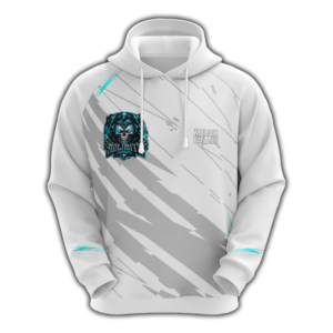 White Hoodie BLUE